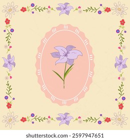 Floral decorative elements. Elegant botanical design. Perfect for seasonal invitations, banners, posters and social media posts.