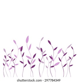 Floral decorative elements. Vector illustration.