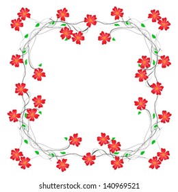 floral decorative frame