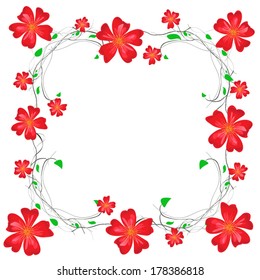 floral decorative frame