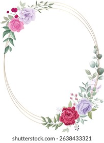 Floral Decorative Frame Design For Decoration 
