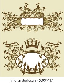 floral decorative frames in stiletto baroque and rococo