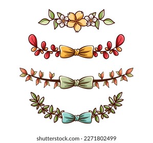 Floral decorative laurel, elegant ornament for logo, diploma, anniversary and wedding invitation and many more