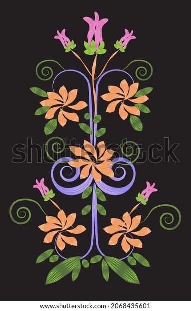 Floral Decorative Ornament Design Elements\
Vector Illustration