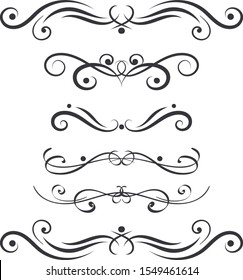 Floral decorative ornament. Vector illustration isolated on white background