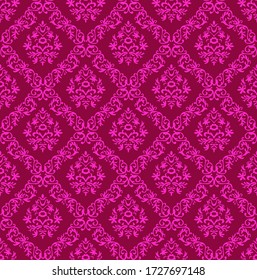 ilustración del vector de fondo textil de patrón decorativo floral