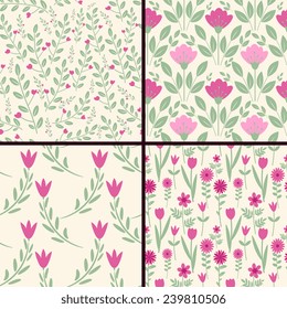 Floral decorative patterns 