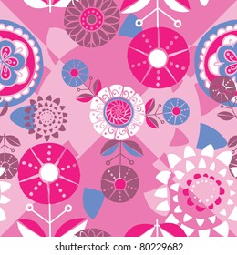 floral decorative seamless pattern