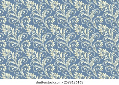 Floral Decorative Seamless Pattern Vector Illustration Background