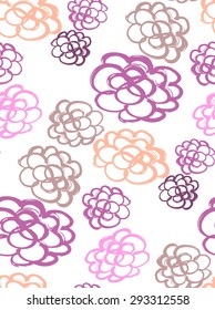 Floral decorative seamless pattern , vector illustration