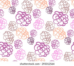 Floral decorative seamless pattern , vector illustration