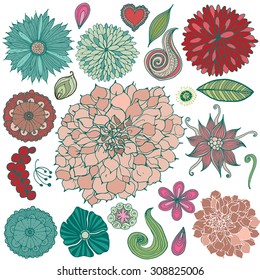 floral decorative set
