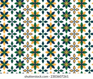 Floral Decorative Shape Vector Abstract Retro Geometric Pattern Seamless Texture Trendy Background For Hand-drawn Fashion Prints Plain Wallpaper Modern Style Design Mixed Geometric Pattern All Fashion