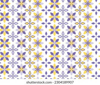 Floral Decorative Shape Vector Abstract Retro Geometric Pattern Seamless Texture Trendy Background For Hand-drawn Fashion Prints Plain Wallpaper Modern Style Design Mixed Geometric Pattern All Fashion