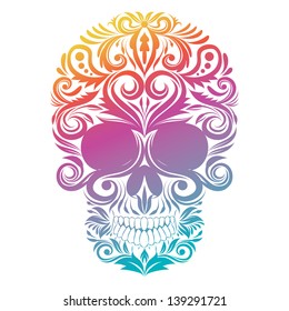 Floral Decorative Skull