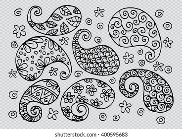 Floral. Decorative style illustration