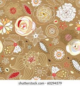 Floral decorative texture