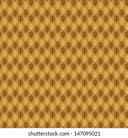 Floral decorative texture. Green pattern with decorative leafs. Abstract decorative seamless dark background