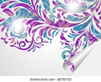 floral decoratively romantically abstraction illustration