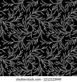 Floral delicate pattern for wall decoration, posters, invitations, postcards, printing, gift packaging, production of textiles, fabric, wallpaper