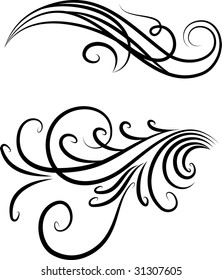 Vectorized Scroll Design Elements Can Be Stock Vector (Royalty Free ...