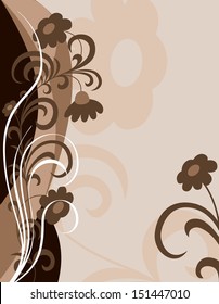 Floral Design. Abstract Background.