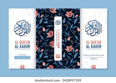 floral design al quran book cover 15