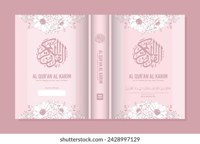 floral design al quran book cover 1