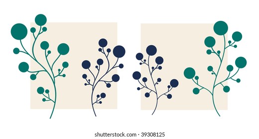 Floral Design with all separated elements