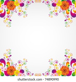 Floral design background.