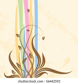 floral design background , vector illustration