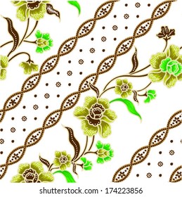 Floral design beautiful batik