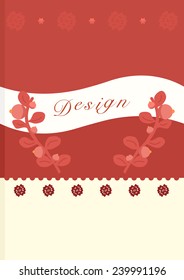 Floral design book cover