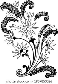 Floral design for Book covers , frames and decorations 