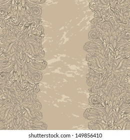 Floral design border in renaissance style-model for design of gift packs, patterns fabric, wallpaper, web sites, etc.