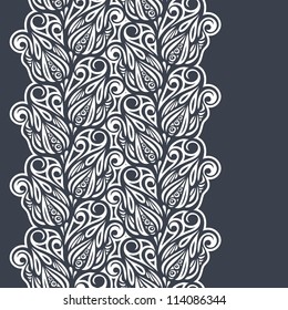 Floral design border in vintage style-model for design of gift packs, patterns fabric, wallpaper, web sites, etc.