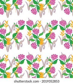  Floral design can be used for all kinds of textile ceramics and wallpaper.
