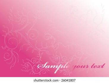 Floral design card