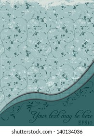 floral design card Vector illustration can be used for website background and greeting cards or cover decoration