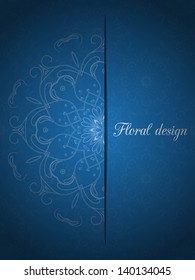 floral design card Vector illustration can be used for website background and greeting cards or cover decoration