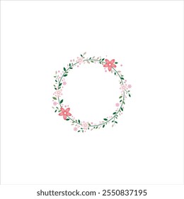 The floral design is circular and has a white background