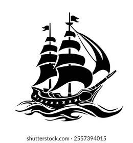 Floral Design A classic black and white floral design element featuring elegant, curved leaves and intricate detailing. Ornamental Perfect for use in decorative borders, logos