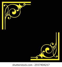 Floral Design A classic black and white floral design element featuring elegant, curved leaves and intricate detailing. Ornamental Perfect for use in decorative borders, logos