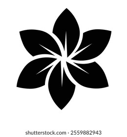 Floral Design A classic black and white floral design element featuring elegant, curved leaves and intricate detailing. Ornamental Perfect for use in decorative borders, logos