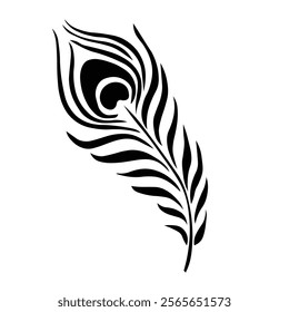 Floral Design A classic black and white floral design element featuring elegant, curved leaves and intricate detailing. Ornamental Perfect for use in decorative borders, logos