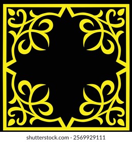 Floral Design A classic black and white floral design element featuring elegant, curved leaves and intricate detailing. Ornamental Perfect for use in decorative borders, logos