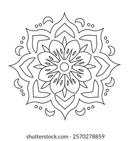 Floral Design A classic black and white floral design element featuring elegant, curved leaves and intricate detailing. Ornamental Perfect for use in decorative borders, logos