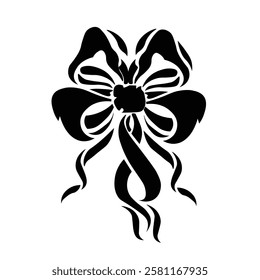 Floral Design A classic black and white floral design element featuring elegant, curved leaves and intricate detailing. Ornamental Perfect for use in decorative borders, logos