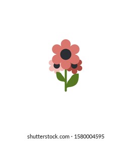 Floral design creative icon. From Handmade icons collection. Isolated Floral design sign on white background