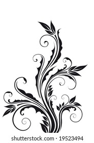 elemento de diseño floral